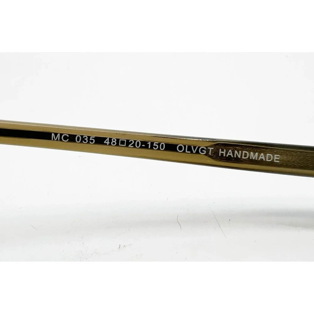 Modo Eyeglasses Mens Olive Green Handmade MC 035 OLVGT 48-20-150
